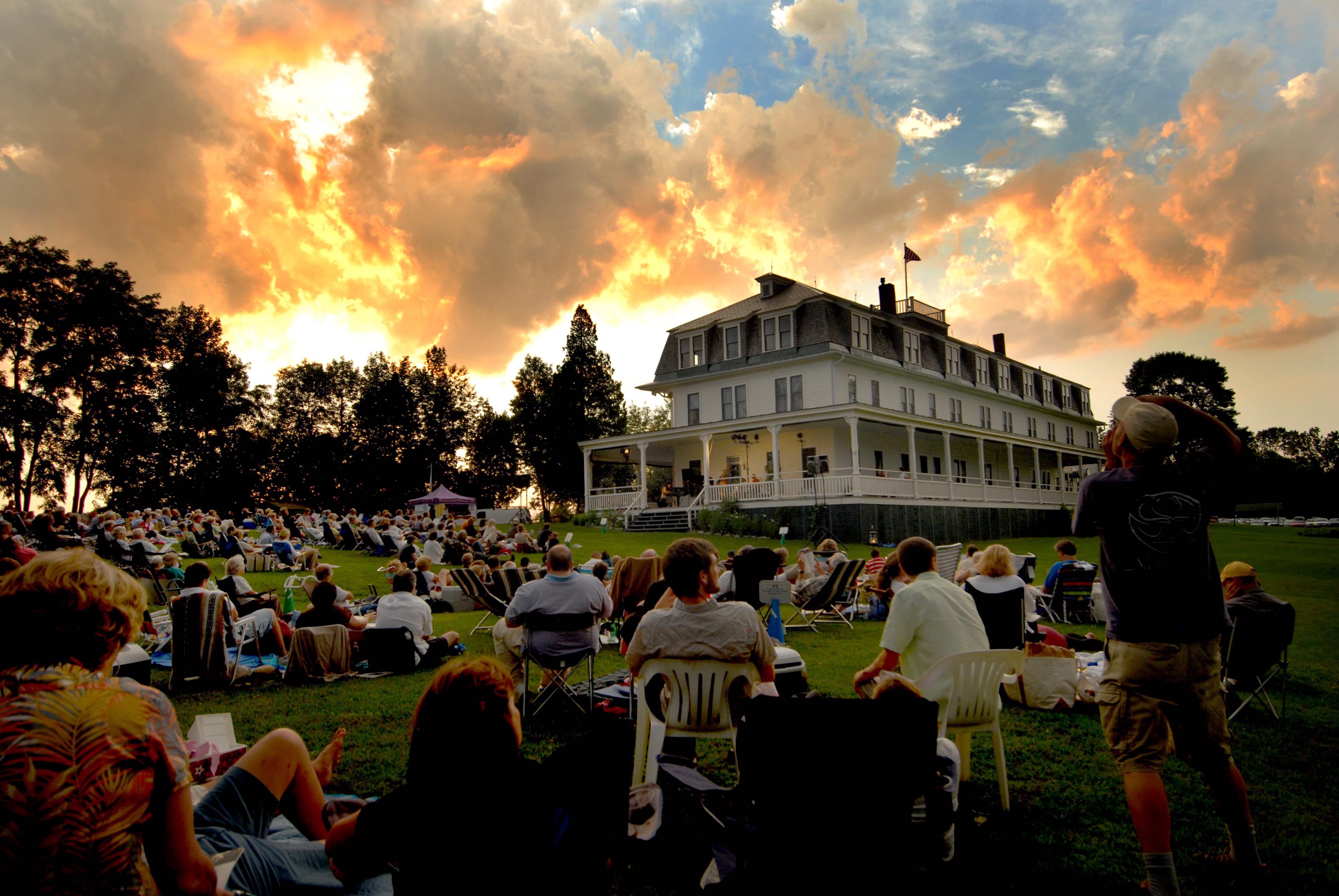 Lake House Sunset by Sandy Milens